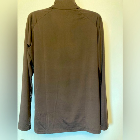 Piper by SmartPak NEW Sunshirt in Chocolate Brown 1/4 zip Size L. - Picture 2 of 4